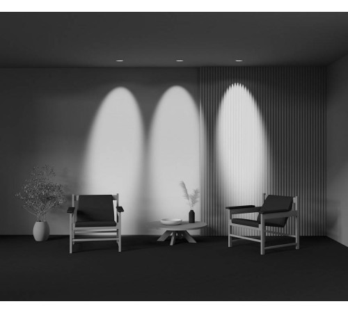 Встраиваемый светильник Maytoni Lens DL105-12W3K-W