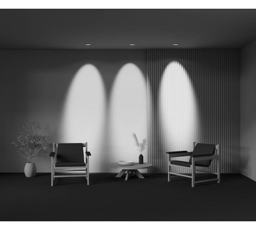 Встраиваемый светильник Maytoni Lens DL105-12W4K-W