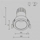 Встраиваемый светильник Maytoni DL116-10W-3K-B