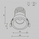 Встраиваемый светильник Maytoni DL117-15W-3K-B
