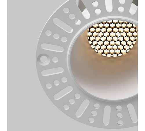 Встраиваемый светильник Maytoni 10 Вт 3000 K белый DL120-10W-3K-TRS-W