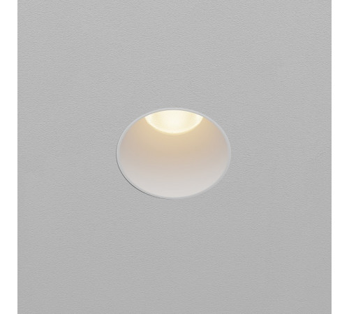 Встраиваемый светильник Maytoni 10 Вт 3000 K белый DL120-10W-3K-TRS-W