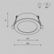 Встраиваемый светильник Orb DL130-GX53-B