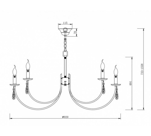 Подвесная люстра Freya Forte FR1006PL-12G