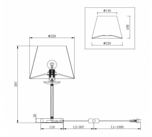 Настольная лампа декоративная Freya Forte FR1006TL-01G