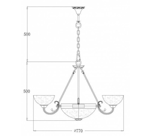 Потолочная люстра Freya Herbert FR2012-PL-09-BZ