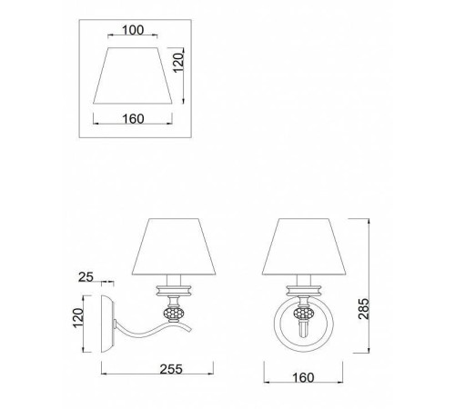 Бра Freya Alessandra FR2016WL-01BZ