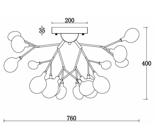Потолочная люстра Freya Florencia FR5049CL-27W2
