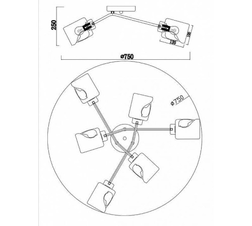 Потолочная люстра Freya Isabella FR5095CL-06G