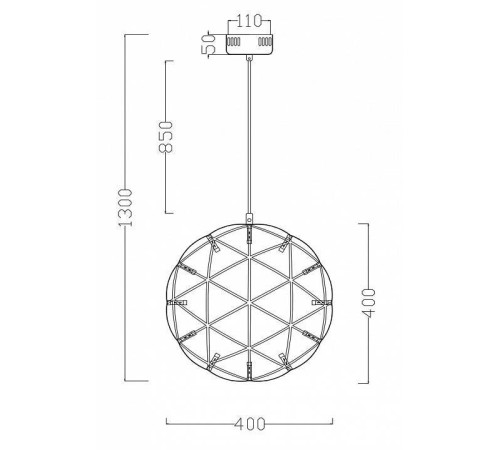 Подвесной светодиодный светильник Freya Amber FR5099PL-L21CH