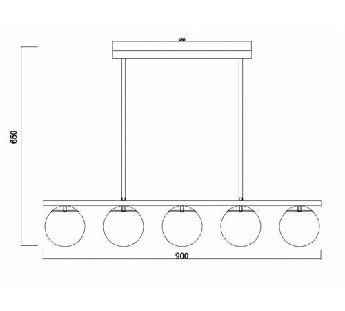 Светильник на штанге Freya Zing FR5199PL-05BS
