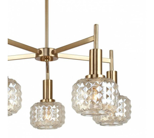 Люстра на штанге Freya Fero FR5366CL-05BS