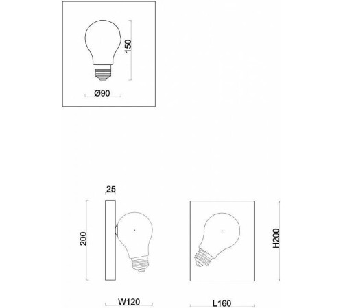 Бра Freya Evidence FR5372WL-01BS