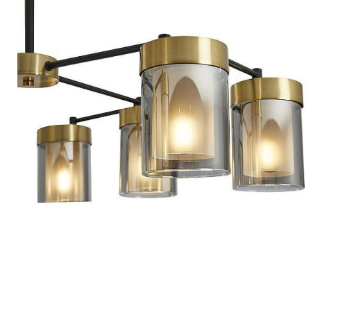 Люстра на штанге Freya Lora FR5432PL-08BBS