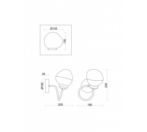Бра Freya Lulu FR8017WL-01MG