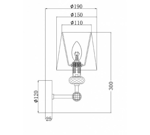 Бра Maytoni Riverside MOD018WL-01CH