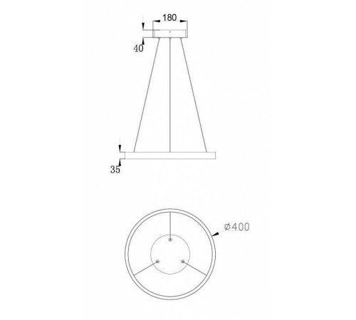 Подвесной светильник Maytoni Rim 22 Вт 4000K MOD058PL-L22W4K