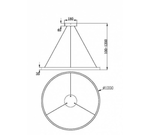 Подвесной светильник Maytoni Rim MOD058PL-L54BK