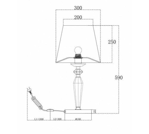 Настольная лампа декоративная Maytoni Beira MOD064TL-01N