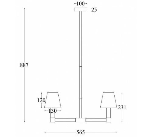 Люстра на штанге Maytoni Tet-a-tet MOD104PL-05B