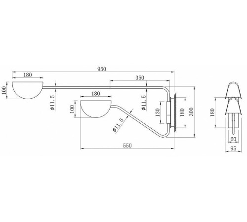 Бра Maytoni Mollis MOD126WL-02B