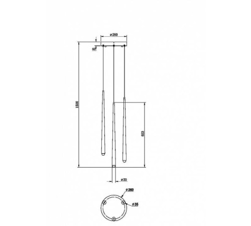 Подвесной светильник Maytoni Halo MOD132PL-L18BSK