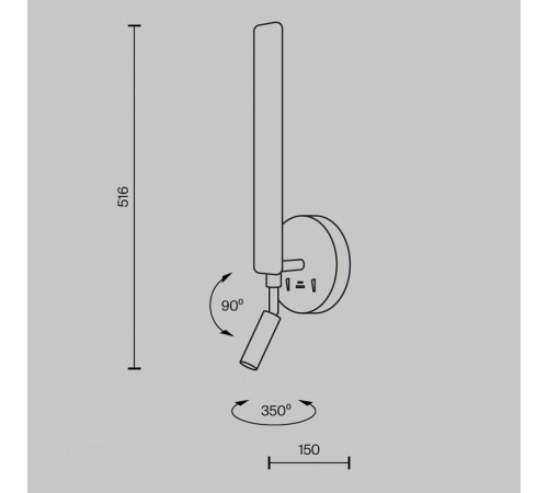Бра с подсветкой Maytoni Combo MOD214WL-L8W3K1