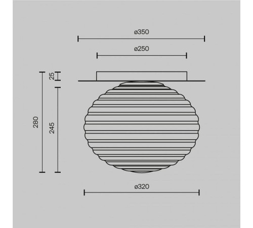 Накладной светильник Maytoni Reels MOD268CL-01B