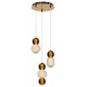 Подвесная люстра Maytoni Drop LED 33 Вт 3000K Золото MOD273PL-L33G3K