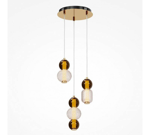 Подвесная люстра Maytoni Drop LED 33 Вт 3000K Золото MOD273PL-L33G3K