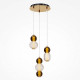 Подвесная люстра Maytoni Drop LED 33 Вт 3000K Золото MOD273PL-L33G3K