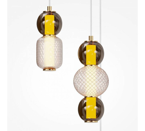 Подвесная люстра Maytoni Drop LED 33 Вт 3000K Золото MOD273PL-L33G3K
