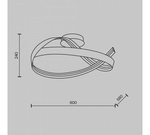 Накладной светильник Maytoni Plons MOD283CL-L34BS3K