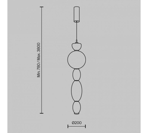 Подвесной светильник Maytoni Adore MOD297PL-L17BS3K