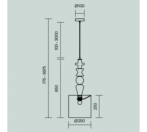 Подвесной светильник Maytoni Comforty MOD298PL-01W1