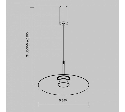 Подвесной светильник Maytoni Platte 10 Вт 3000K MOD352PL-L10W3K