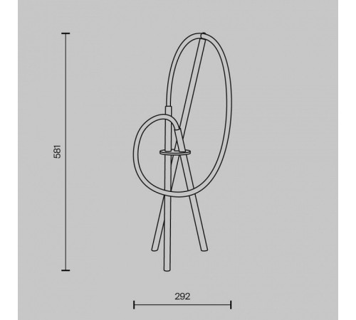 Настольная лампа декоративная Maytoni Crochet MOD369TL-L15BS3K