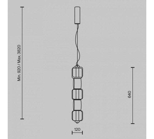 Подвесной светильник Maytoni Ritmo MOD381PL-L30B3K