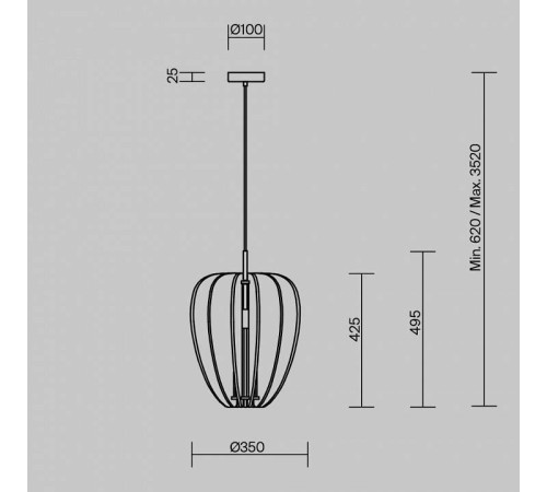 Подвесной светильник Maytoni Cambio MOD398PL-01GR