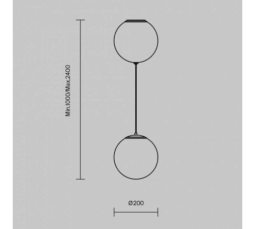 Подвесной светильник Maytoni Twins MOD427PL-L20B3K