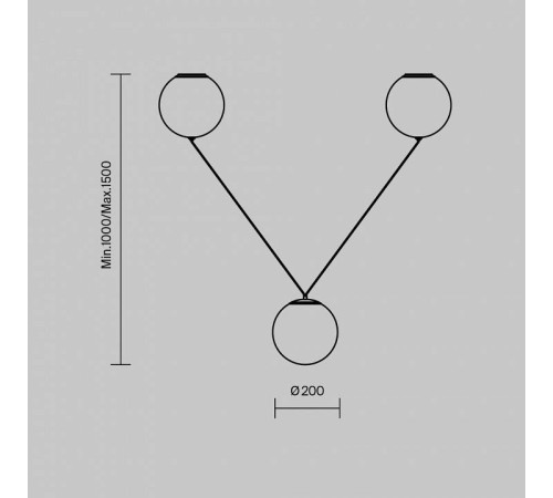 Подвесной светильник Maytoni Twins MOD427PL-L30B3K