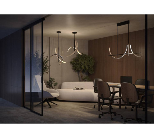 Люстра на штанге Maytoni Wabi MOD428PL-L27BK