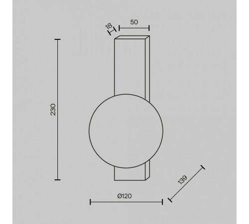 Накладной светильник Maytoni Lunella MOD470WL-01BS