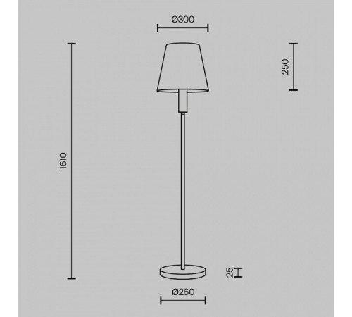 Торшер Maytoni Lira MOD483FL-01BS