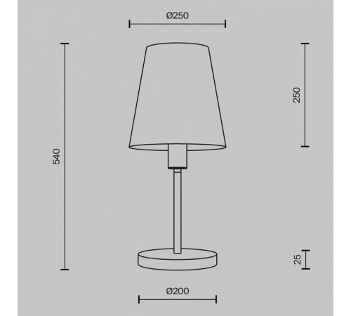 Настольная лампа декоративная Maytoni Lira MOD483TL-01BS