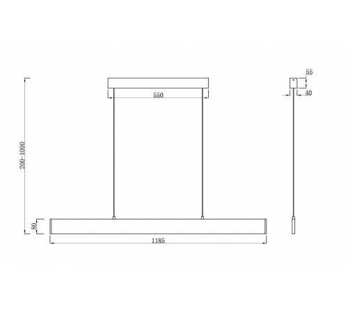 Подвесной светильник Maytoni Step P010PL-L30W