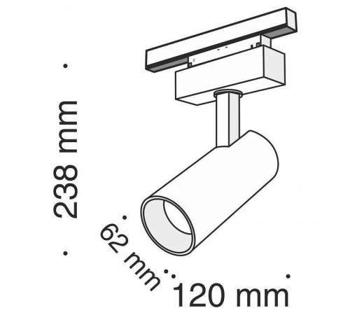 Светильник на штанге Maytoni Focus LED TR019-2-15W3K-B