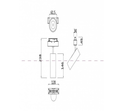 Светильник на штанге Maytoni Focus LED TR019-2-15W3K-B