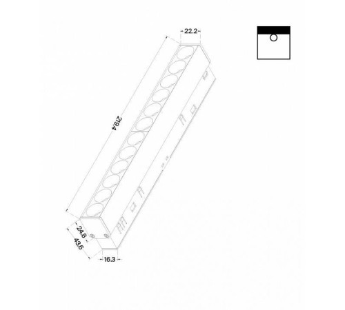 Встраиваемый светильник Maytoni Points TR031-2-12W4K-B
