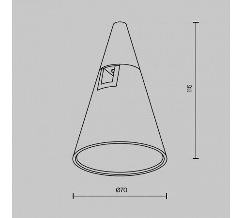 Накладной светильник Maytoni Keila TR146-1-5W4K-PT